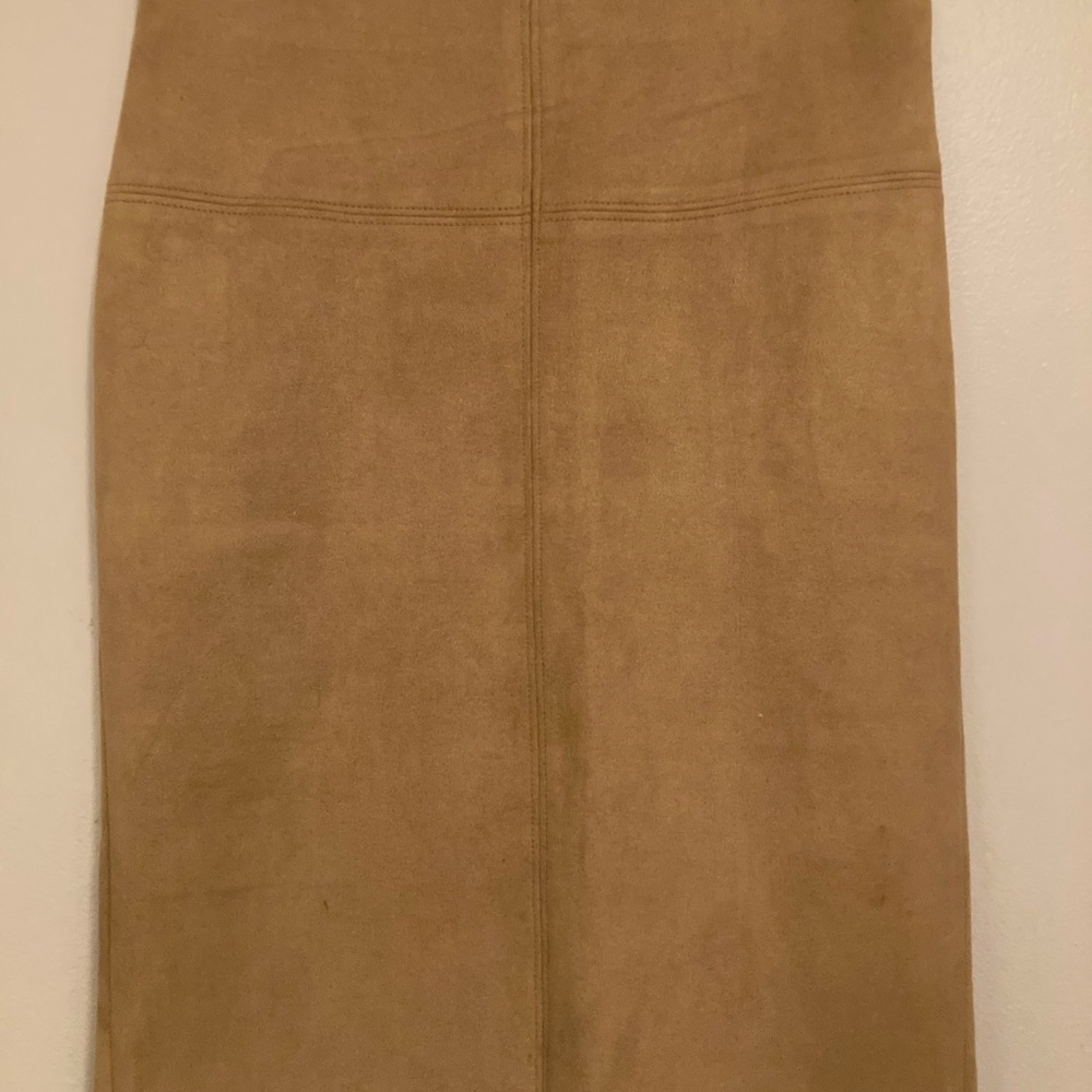Tan Suede Skirt by Macy’s brand Kensie